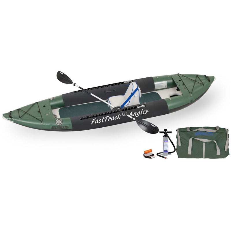 Sea Eagle FastTrack Angler 385FT Inflatable Kayak Deluxe Solo Package