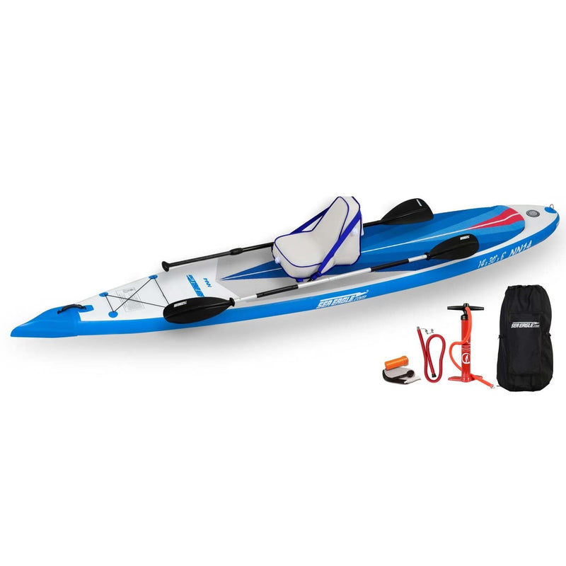 Sea Eagle NeedleNose 14 Inflatable Stand-Up Paddle Board SUP Deluxe Package