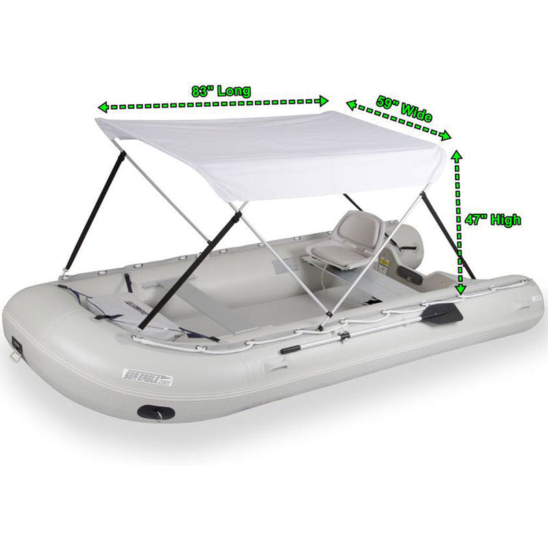 Sea Eagle FastCat12 Swivel Seat Canopy Inflatable Cataraft Package