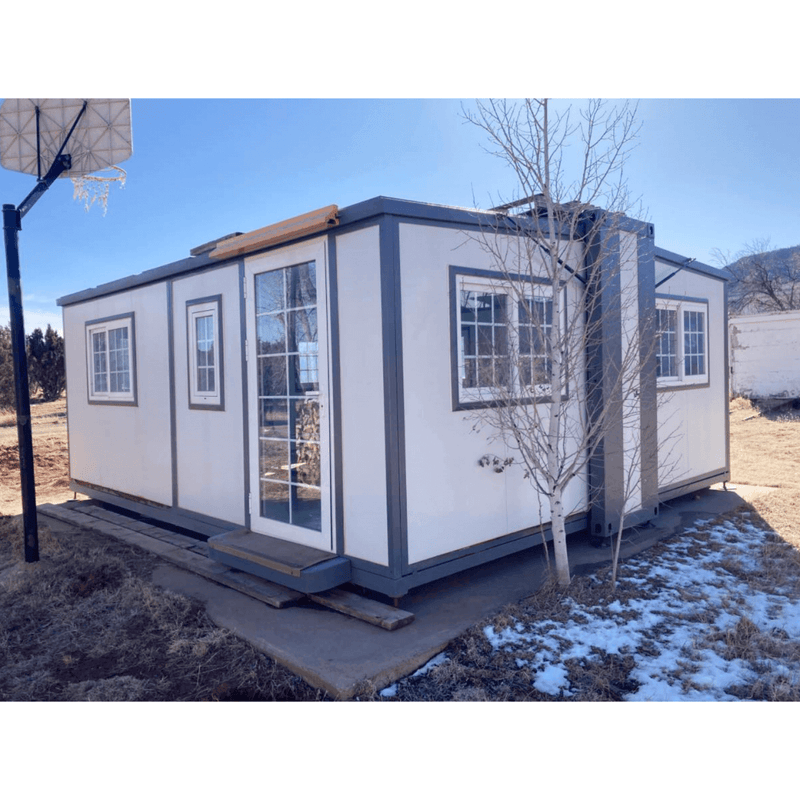 Modern Ofiice Tiny Home 15ft x 20ft, Expandable Prebuilt Home PM000117