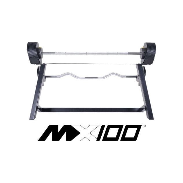 MX100 Rapid Change Adjustable Barbell / Curl Bar System (28 lbs to 100 lbs) - Backyard Provider