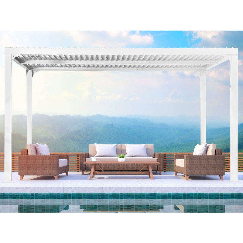 Paragon Outdoor Novara Louvered Pergola - Backyard Provider