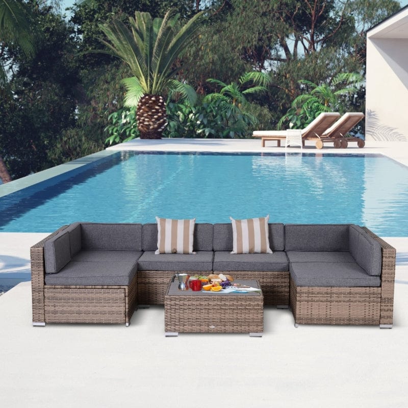 Outsunny 7-Piece Outdoor Patio Furniture Set - 860-020V03