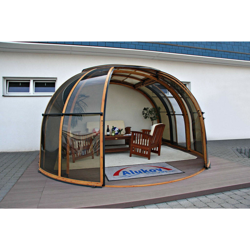 Sunrooms-Enclosures Oasis Hot Tub Enclosure Small , 13’2”L, 13’6”W, 7’6”H