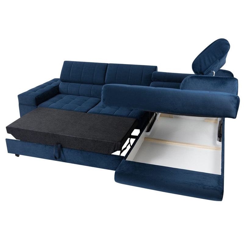 Sectional Sleeper Sofa with storage ANDREA - Backyard Provider