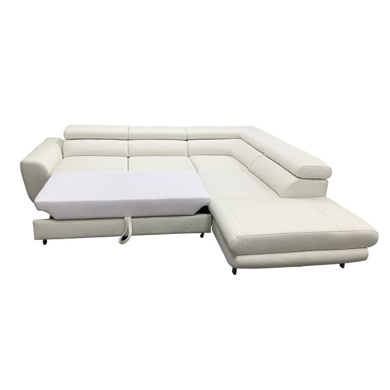 Leather Sectional Sleeper Sofa PIANO - Backyard Provider