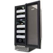 Whynter Elite 17 Bottle Seamless Stainless Steel Door Dual Zone Built-in Wine Refrigerator BWR-171DS