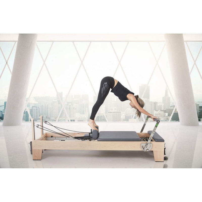 Elina Pilates Elite Wood Reformer Machine with Tower - Backyard Provider