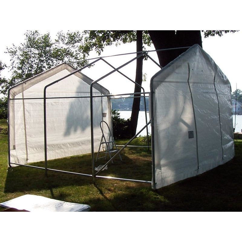 Rhino Shelters Greenhouse House Style 12’W x 24’L x 8’H - GH122408H