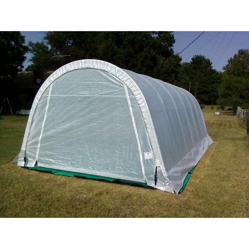 Rhino Shelters Greenhouse Round Style 12’W x 20’L x 8’H - GH122008R