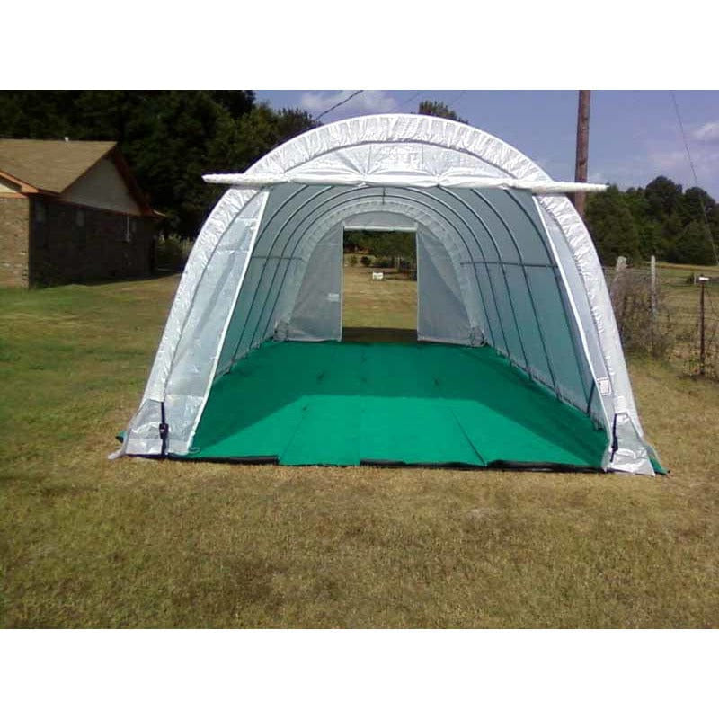 Rhino Shelters Greenhouse Round Style 12’W x 20’L x 8’H - GH122008R