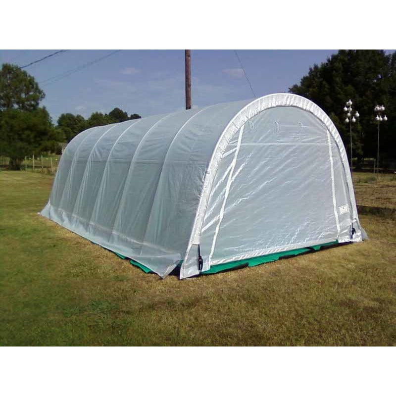 Rhino Shelters Greenhouse Round Style 12’W x 20’L x 8’H - GH122008R