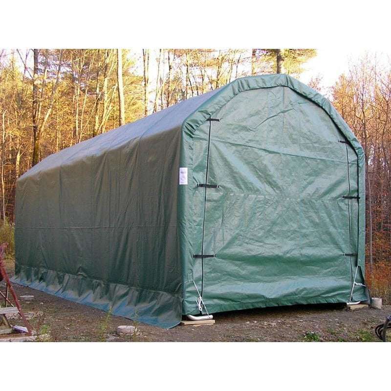 Rhino Shelter Instant Garage Barn Style 12’W x 20’L x 12’H - PB122012BGN