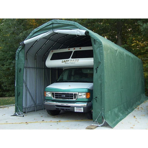 Rhino Shelter Instant Garage Barn Style 12’W x 20’L x 12’H - PB122012BGN