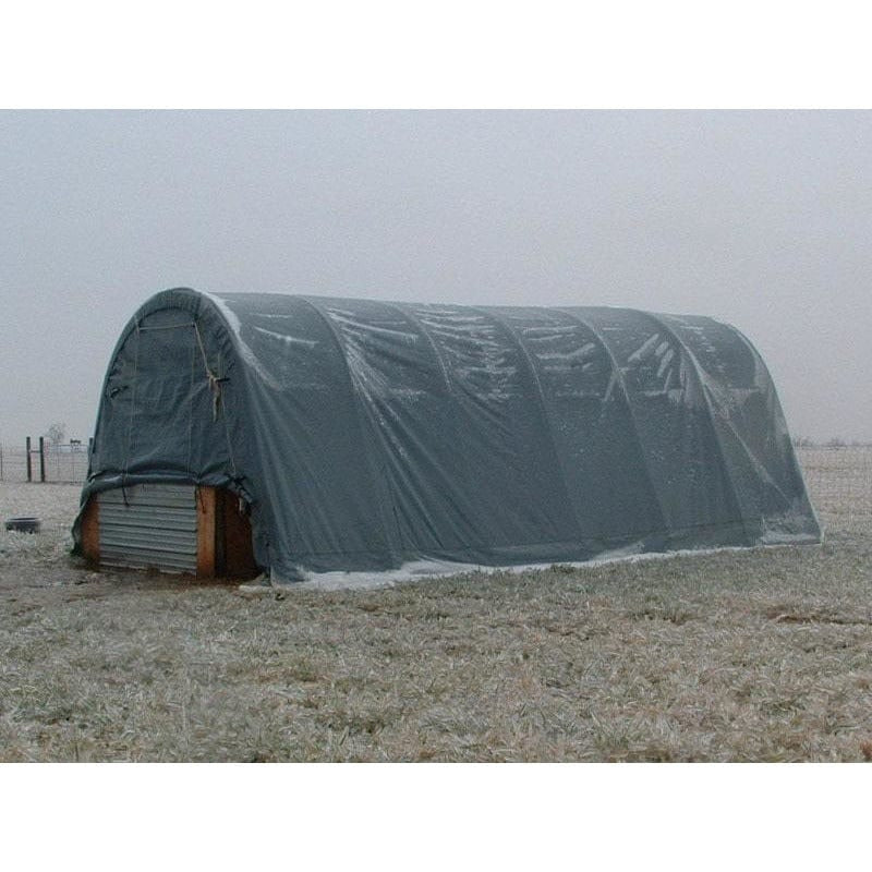 Rhino Shelter Instant Garage Utility Building 14’W x 30’L x 12’H - PB143012RGN