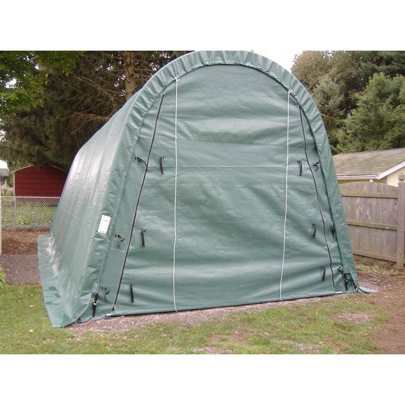 Rhino Shelter Instant Garage Utility Building 14’W x 30’L x 12’H - PB143012RGN