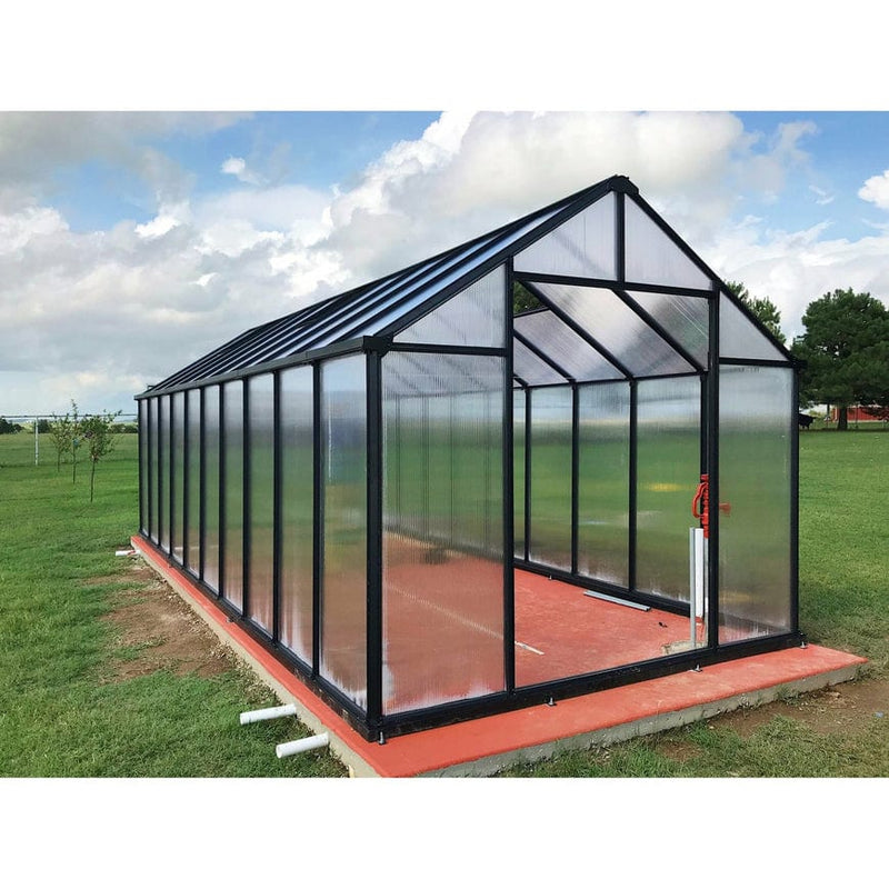 Riverstone MONT Premium Greenhouse | 8 x 12 - MONT-12-BK-PREMIUM