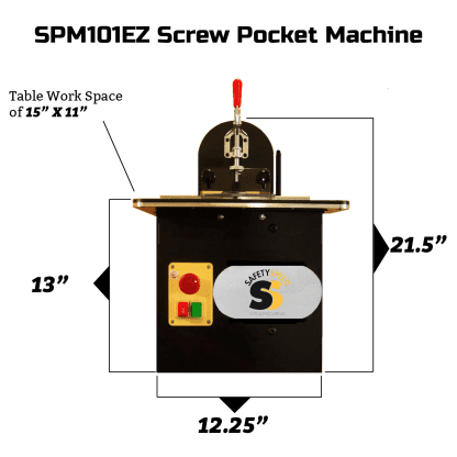 Safety Speed SPM101EZ Tabletop Screw Pocket Machine