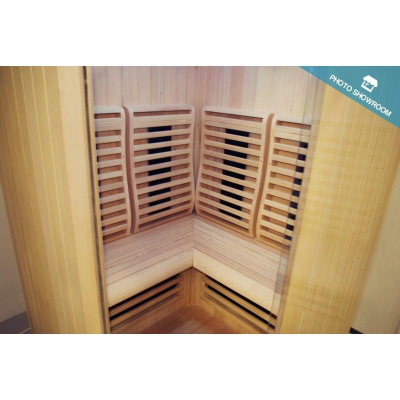 Sauna Hammam BOREAL® SIGNATURE 130C FULL SPECTRUM CORNER INFRARED SAUNA - 130X130X205 - MK51560062