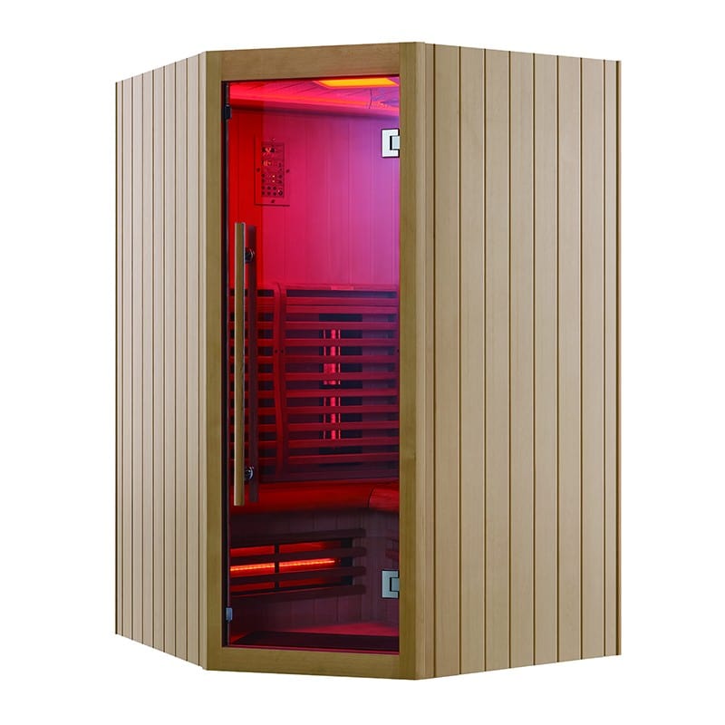 Sauna Hammam BOREAL® SIGNATURE 130C FULL SPECTRUM CORNER INFRARED SAUNA - 130X130X205 - MK51560062