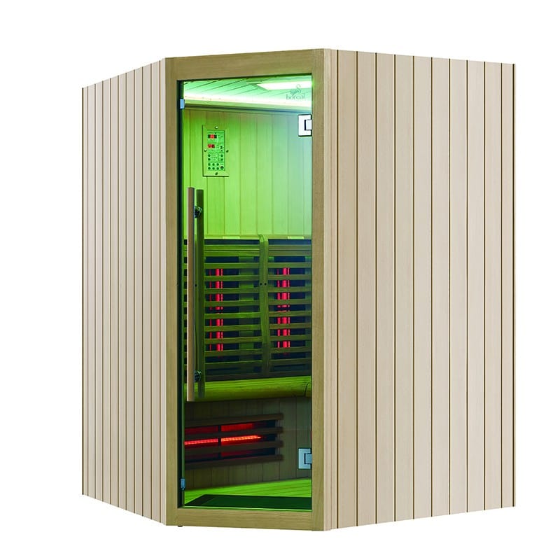 Sauna Hammam BOREAL® SIGNATURE 150C FULL SPECTRUM CORNER INFRARED SAUNA - 150X150X205 - MK51560063