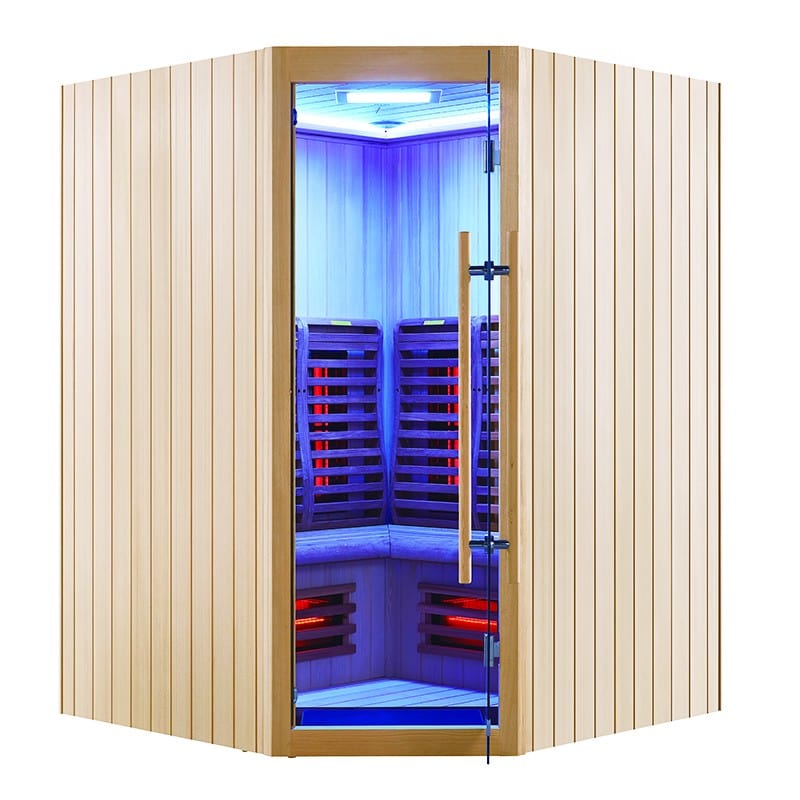 Sauna Hammam BOREAL® SIGNATURE 150C FULL SPECTRUM CORNER INFRARED SAUNA - 150X150X205 - MK51560063