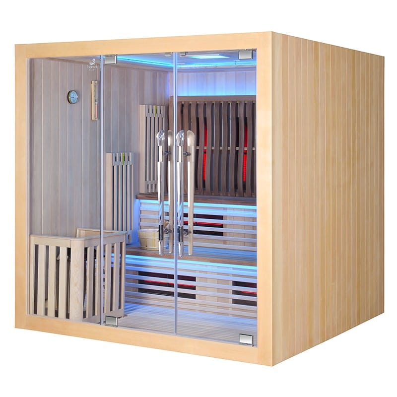 Sauna Hammam SAUNA COMBI BOREAL® ELEGANCE PRO 6 - 200X200 INFRARED + STEAM - MK530178021