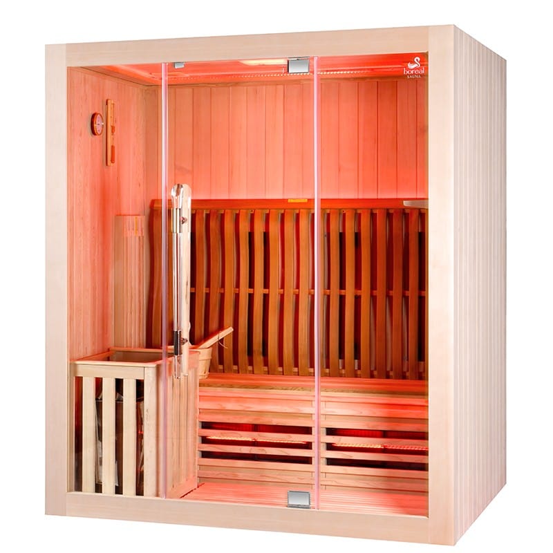 Sauna Hammam SAUNA COMBI BOREAL® ELEGANCE 3 - 175X125 INFRARED + STEAM - MK530178001