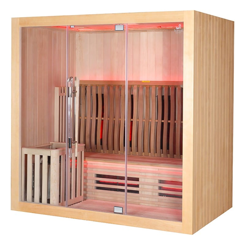 Sauna Hammam SAUNA COMBI BOREAL® ELEGANCE 4 - 200X125 INFRARED + STEAM - MK530178011