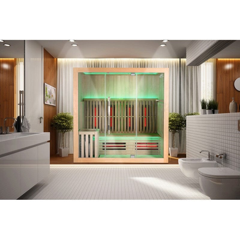 Sauna Hammam SAUNA COMBI BOREAL® ELEGANCE 4 - 200X125 INFRARED + STEAM - MK530178011