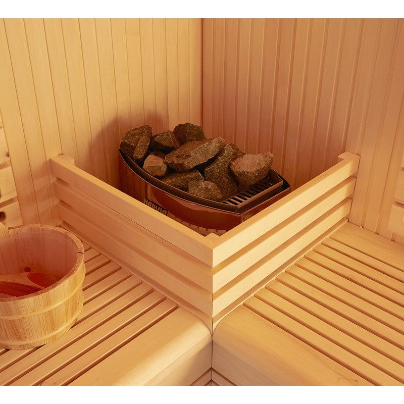 Sauna Hammam BOREAL® EVASION CLUB 180C CORNER SAUNA - 4 TO 6 PLACES - 180*180*210 - PREORDER JULY2023