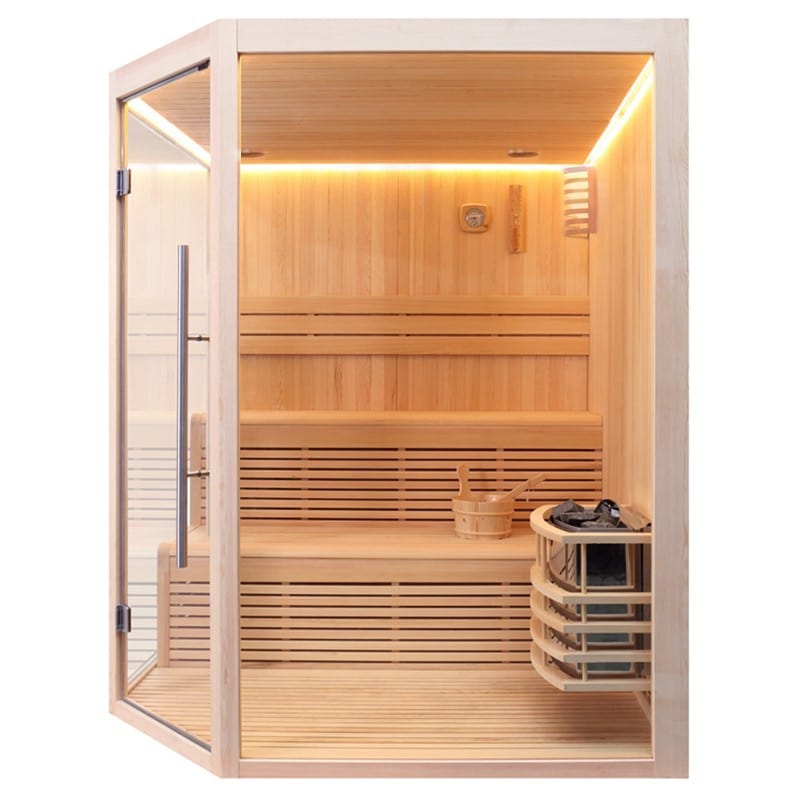 Sauna Hammam BOREAL® BALTIK 160 CORNER SAUNA - 3/4 PLACES - 160X160X210 CM - MK530140551