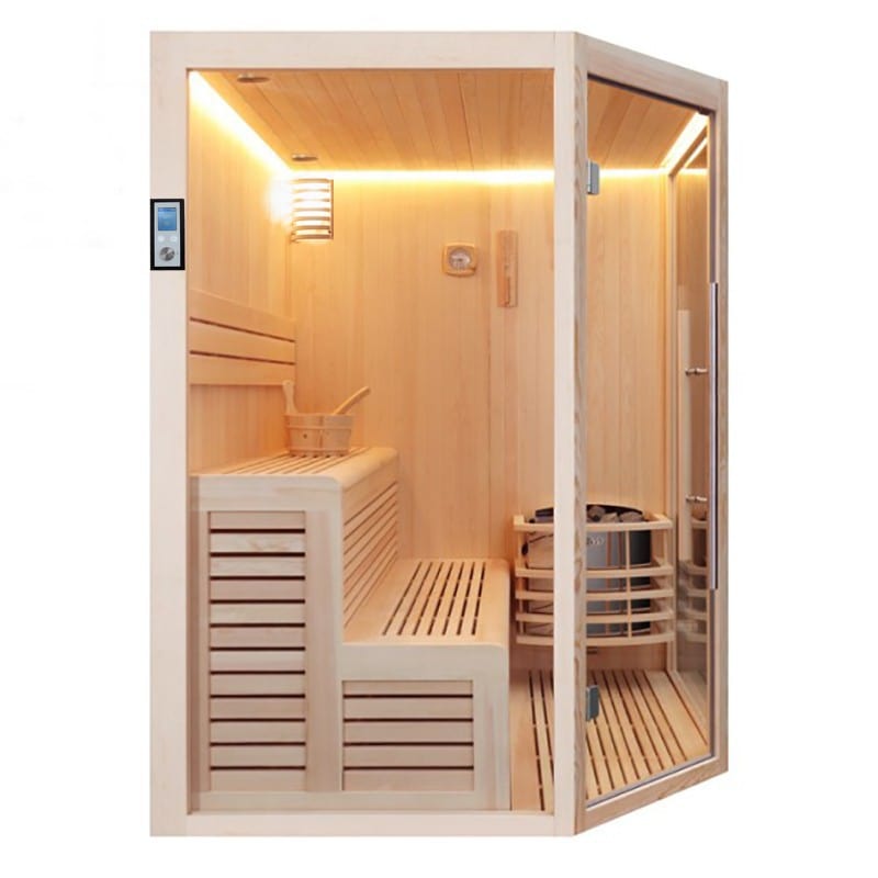 Sauna Hammam BOREAL® BALTIK 180 CORNER SAUNA - 5 PLACES - 180X180X210 CM - MK530140541