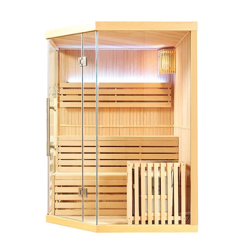 Sauna Hammam FINNISH CORNER SAUNA NORDICA® VAPEUR V34 3-4 PLACES - 150 X 150 X H.200 - MK51561883