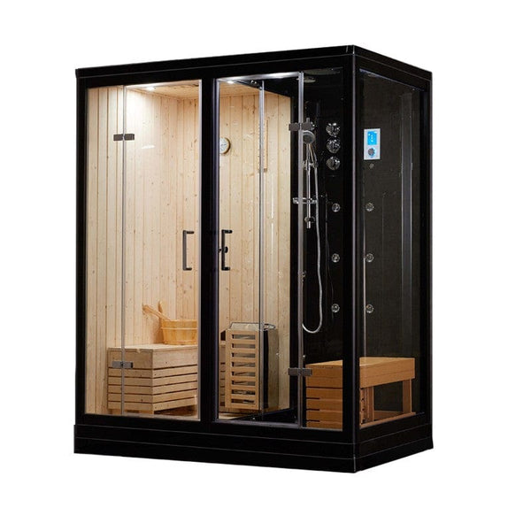 Sauna Hammam SAUNA SHOWER HAMMAM BOREAL® SH180-G BLACK LEFT - MK53016875