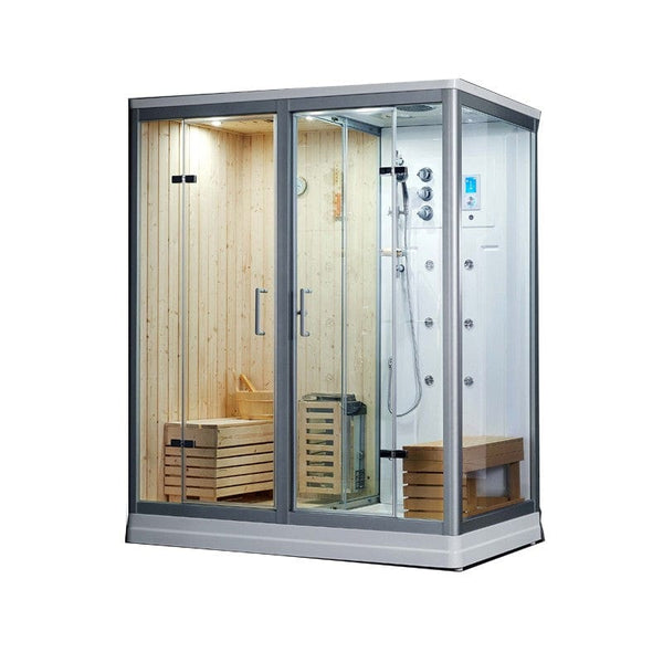 Sauna Hammam SAUNA SHOWER HAMMAM BOREAL® SH180-G WHITE LEFT - MK53017054