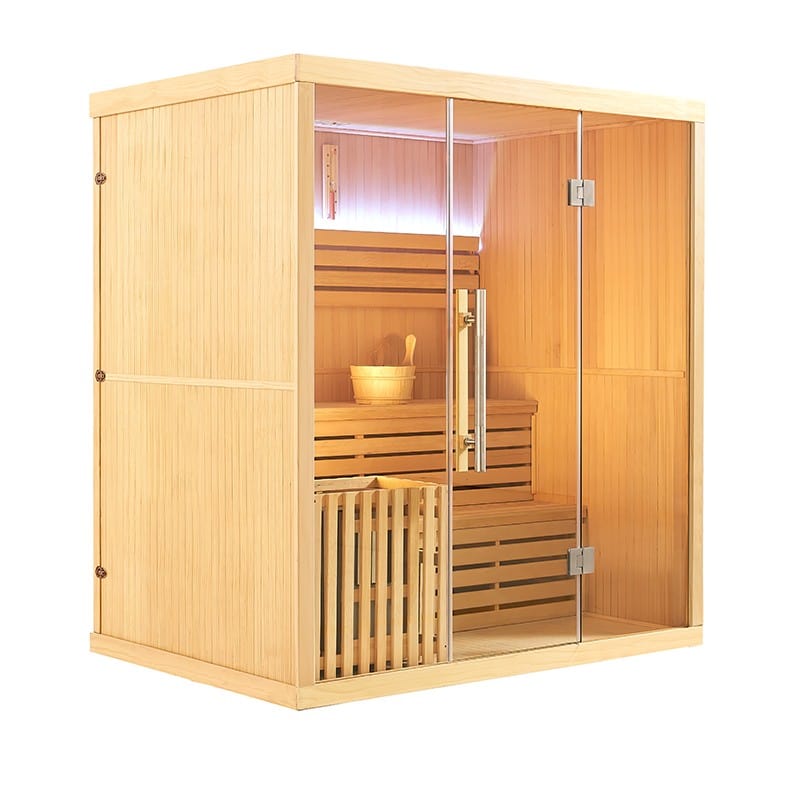 Sauna Hammam FINNISH SAUNA NORDICA® VAPOR V45 4 TO 5 PLACES - 180 X 130 X H.200 - PRE ORDER JUNE