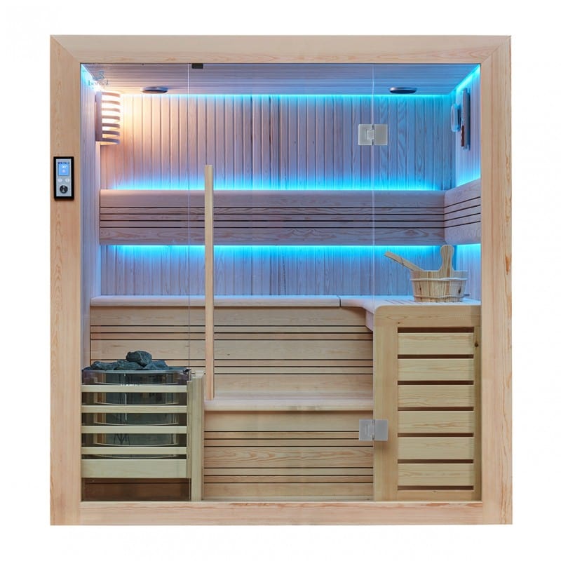 Sauna Hammam BOREAL® BALTIK 200 TRADITIONAL SAUNA - 200X170X210 CM - 180X180X210 CM - MK530178041