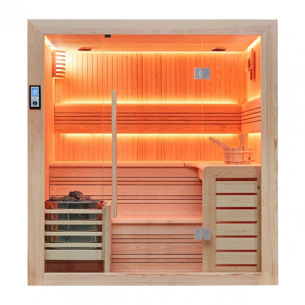 Sauna Hammam BOREAL® BALTIK 200 TRADITIONAL SAUNA - 200X170X210 CM - 180X180X210 CM - MK530178041