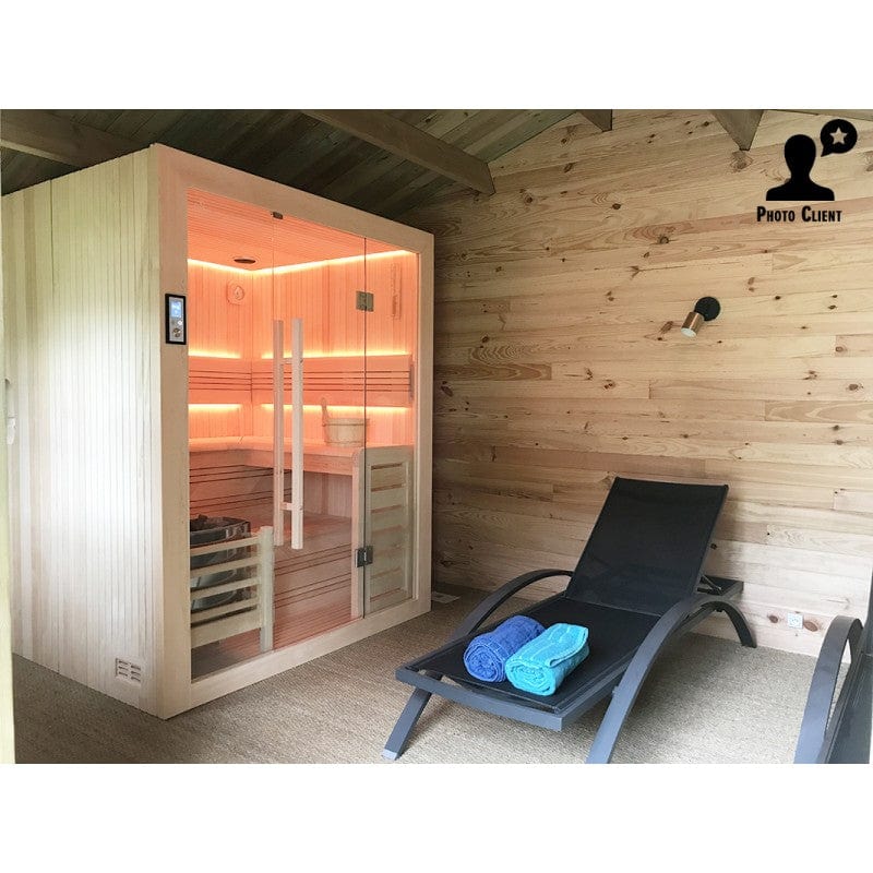 Sauna Hammam BOREAL® BALTIK 200 TRADITIONAL SAUNA - 200X170X210 CM - 180X180X210 CM - MK530178041