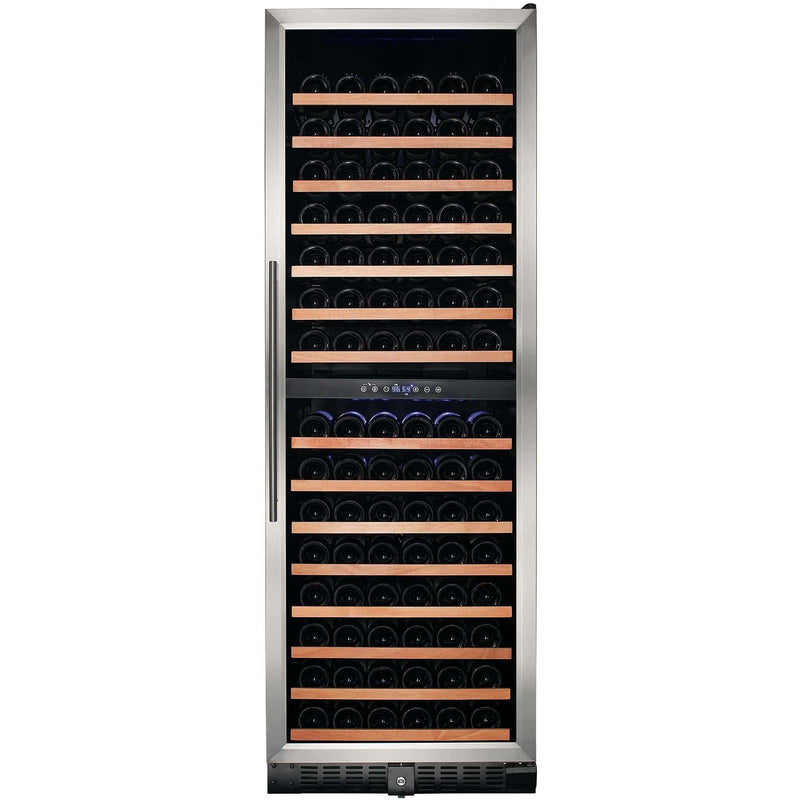 Smith and Hanks 166 Bottle Dual Zone Wine Cooler, Stainless Steel Door Trim - RW428DR