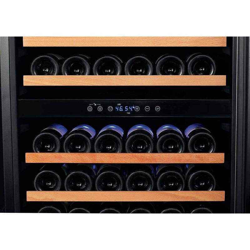 Smith and Hanks 166 Bottle Dual Zone Wine Cooler, Stainless Steel Door Trim - RW428DR