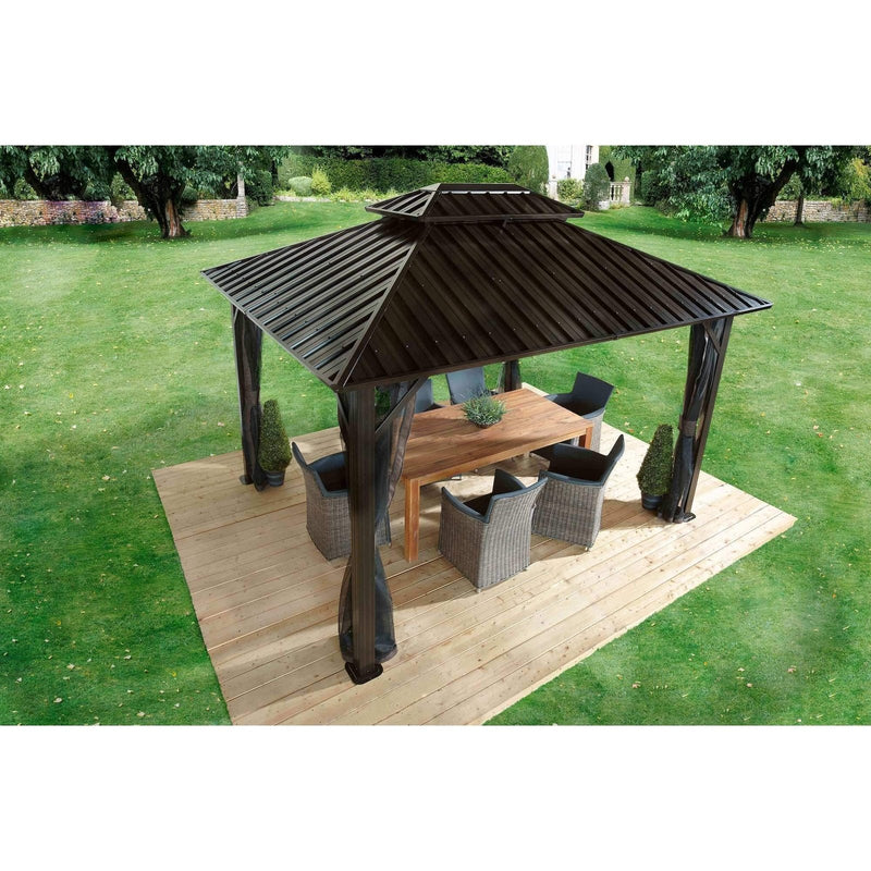 Sojag™ Genova II Double-Roof Gazebo with Mosquito Netting