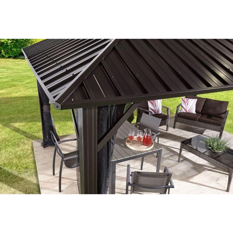 Sojag™ Genova Gazebo Steel Roof with Mosquito Netting