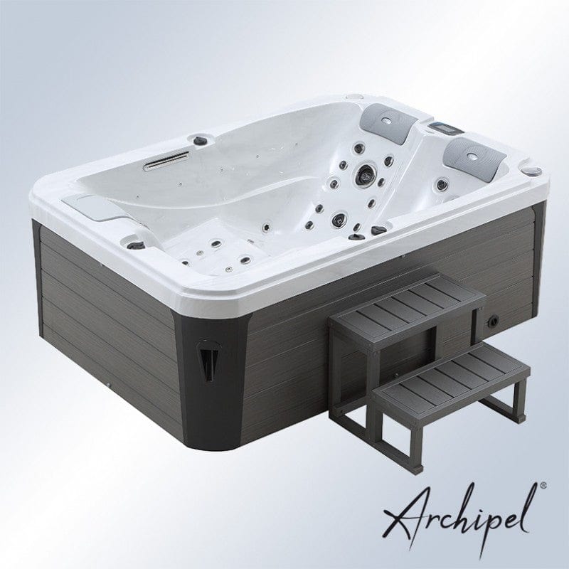 Sauna Hammam - ARCHIPEL® GT2 WHITE MARBLE 2-SEATER ELONGATED SPA - BALBOA THERAPEUTIC SPA 210X148 - MK53015073