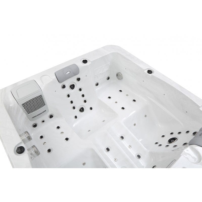 Sauna Hammam - 3-SEATER ELONGATED HOT TUB ARCHIPEL® GT3 WHITE MARBLE - THERAPEUTIC SPA BALBOA 200X200 - MK53015072