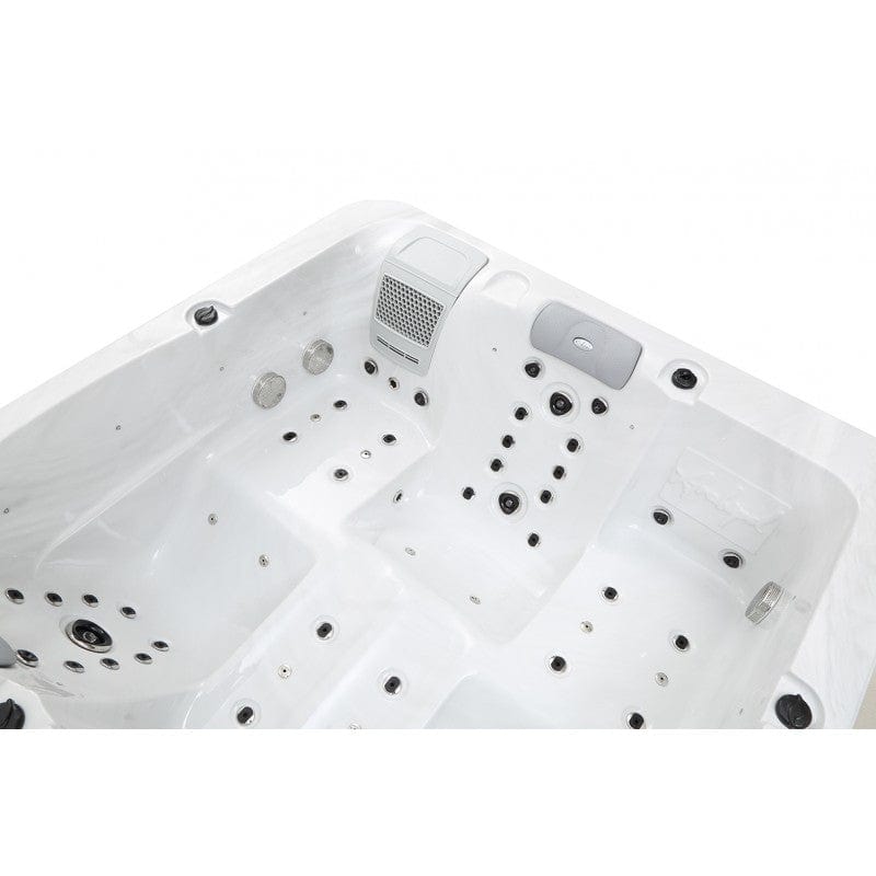 Sauna Hammam - 3-SEATER ELONGATED HOT TUB ARCHIPEL® GT3 WHITE MARBLE - THERAPEUTIC SPA BALBOA 200X200 - MK53015072