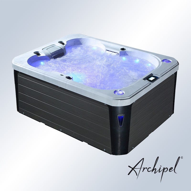 Sauna Hammam - ARCHIPEL® GT4 PEARL WHITE 2 TO 4 SEATER COMPACT HOT TUB - BALBOA® THERAPEUTIC SPA 215 X 160 CM - MK530177691