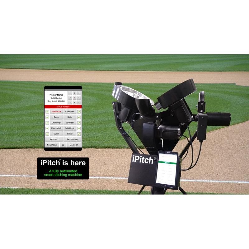 Spinball iPitch Smart Baseball-XL 3 Wheel Pitching Machine IPXL