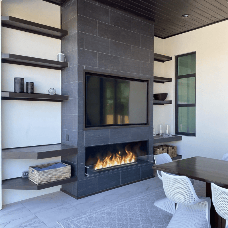 The Bio Flame 72-Inch Indoor/Outdoor Ethanol Fireplace Burner